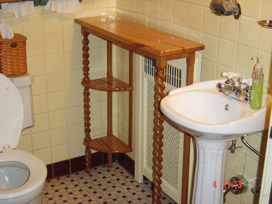 Custom Wooden Powder Room Table