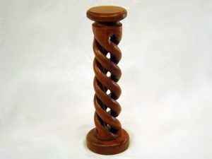 Wooden Candle Pedestal