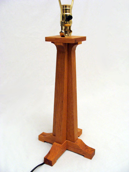 Wooden Craftsman Style Lamp