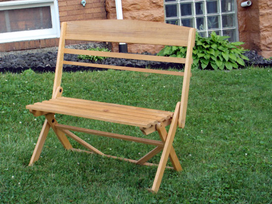 Folding Wooden Bench